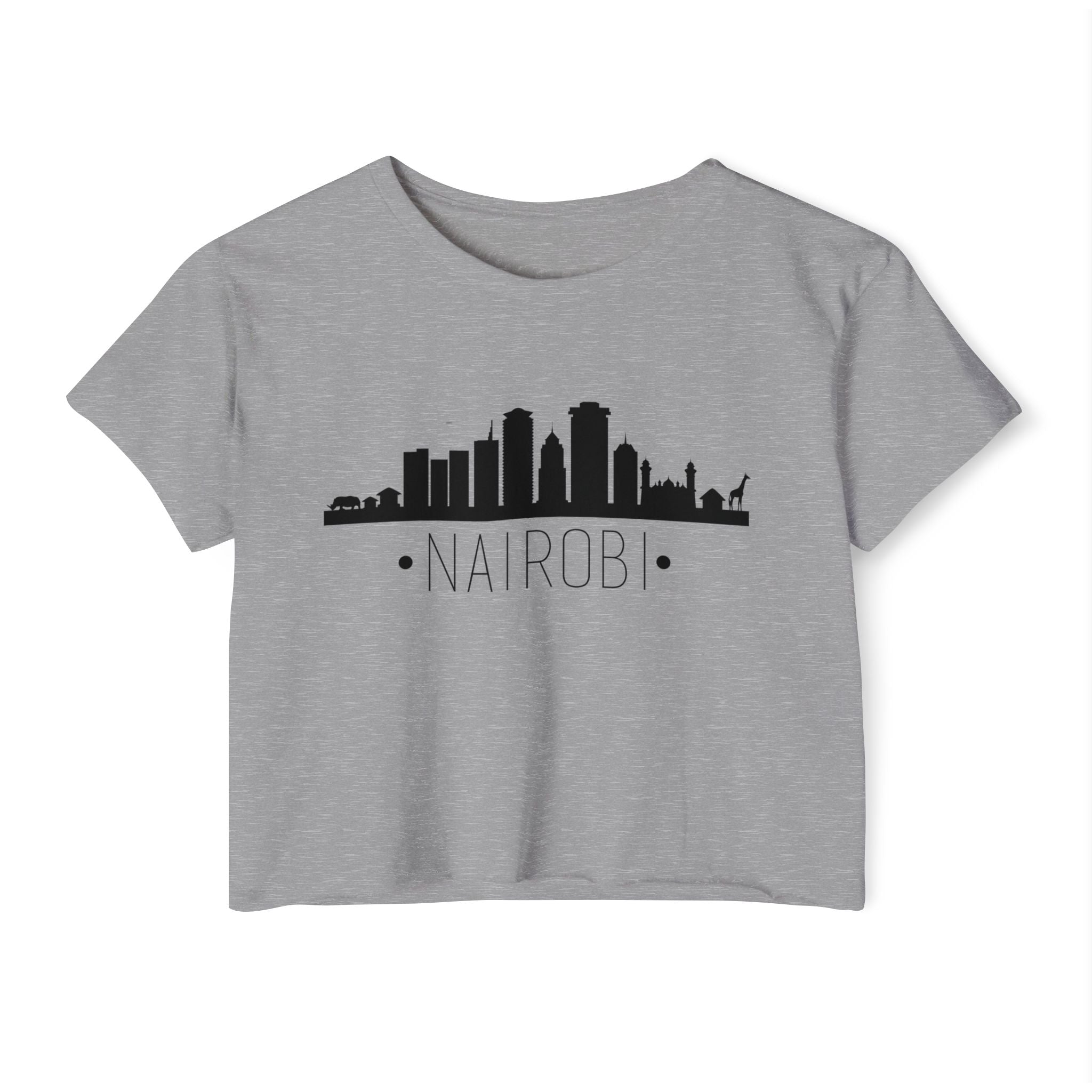 Nairobi Skyline Crop Top — Women's City Skyline Tee